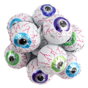 Palmer Halloween Chocolate Foil Googly Eye Balls 5lb Bulk